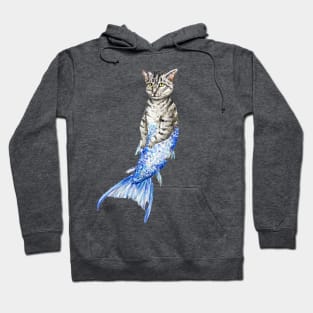 Grey Tabby Purrmaid Hoodie